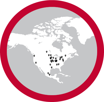 Mapa de la Región de Norteamérica